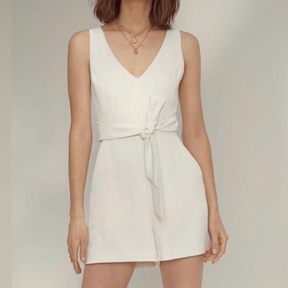 Aritzia Wilfred Cream Romper Size S - Picture 9 of 9
